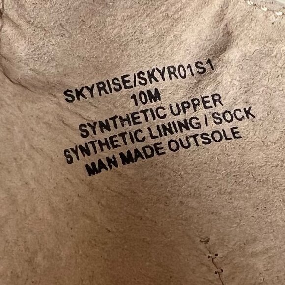 Steve Madden Womens Skyrise Platform Pumps Bone Patent Chunky Heel size 10M - Picture 16 of 16